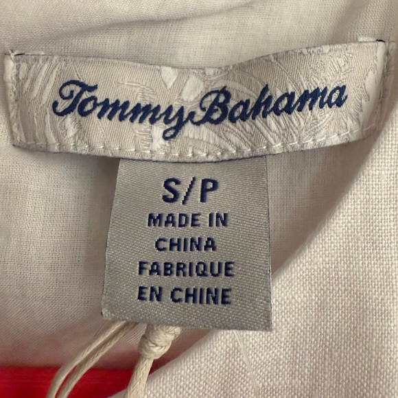 NWT Tommy Bahama White Dress with Vibrant Palm Design Size SP - Picture 9 of 10
